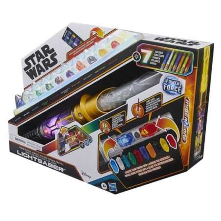 star wars lightbaber con cristal de poder (hasbro - g07275l0)