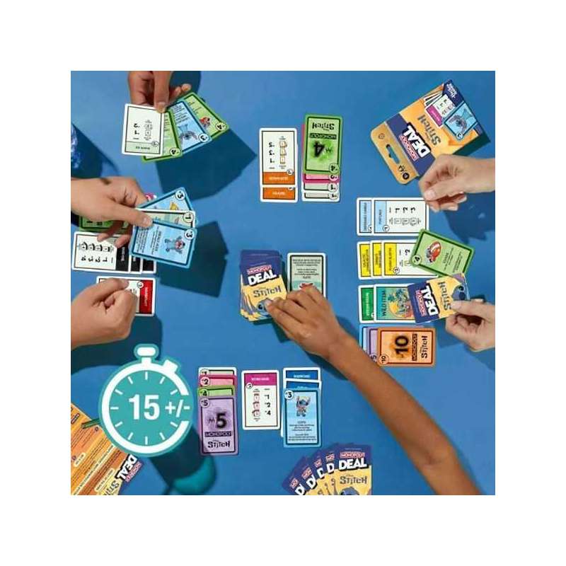 monopoly deal stitch (hasbro - g2975sg0)