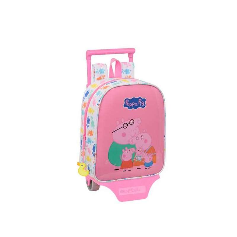 peppa pig mochila junior con carro (safta - 612572280)