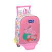 peppa pig mochila junior con carro (safta - 612572280)