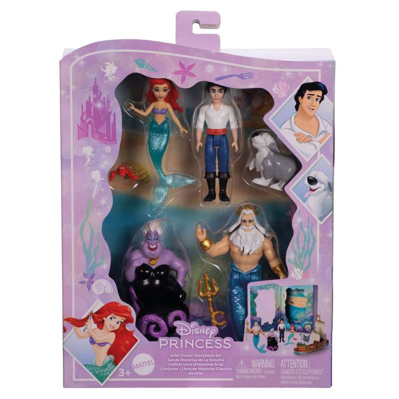 disney princess ariel minis libro pack 6 figuras (mattel - jbl32) disney princess ariel minis libro pack 6 figuras (mattel - jbl32)