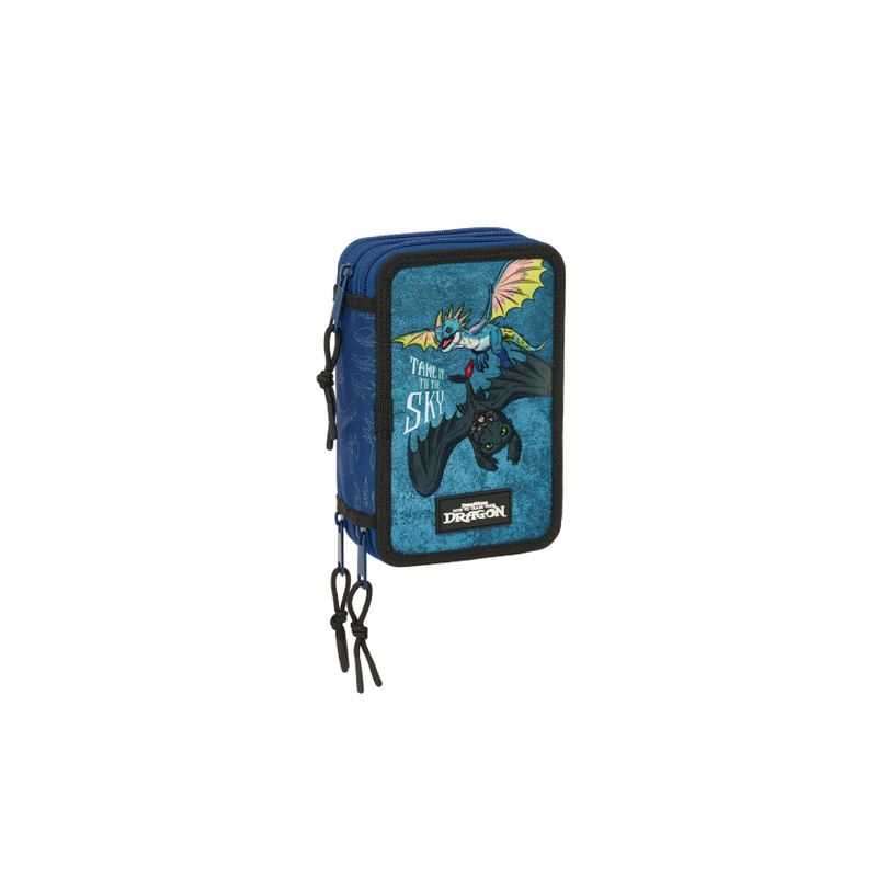 dragones movie plumier triple 37 piezas (safta - 412546857)