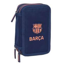 f.c. barcelona plumier triple 37 piezas (safta - 412526857)