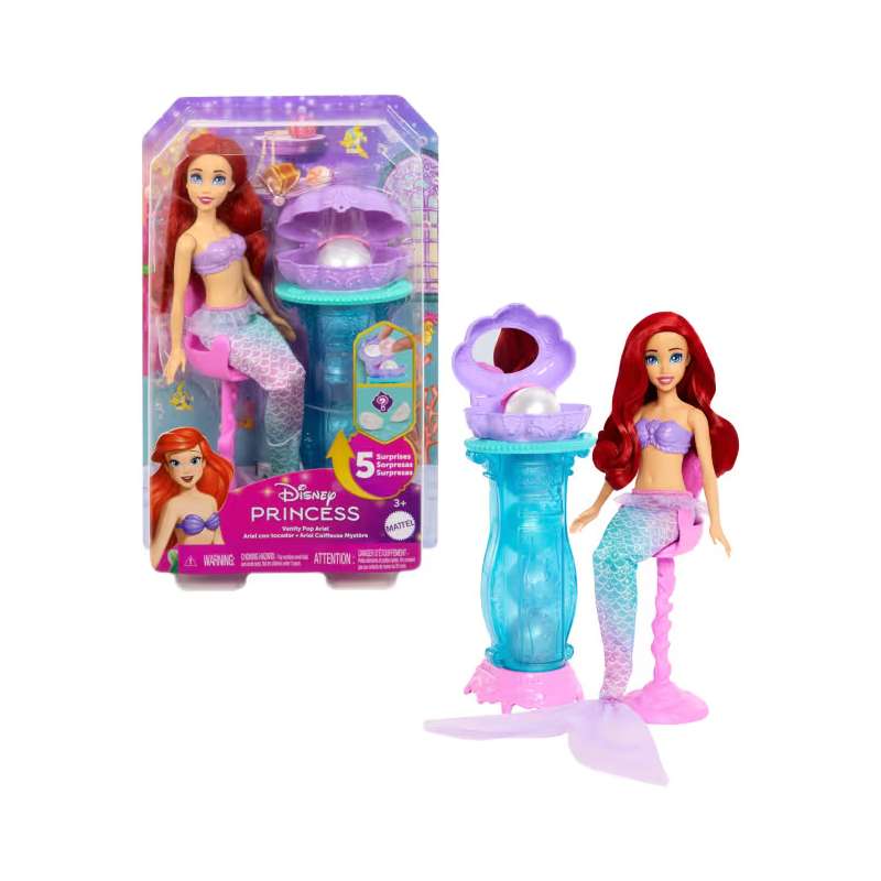 disney princess muÑeca ariel con tocador( mattel - jbf86) disney princess muÑeca ariel con tocador( mattel - jbf86)