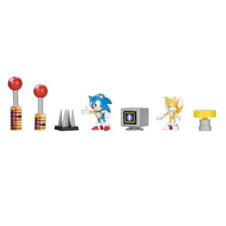 sonic 2 pelicula diorama con 2 figuras (jakks pacific - 409254-rf1)