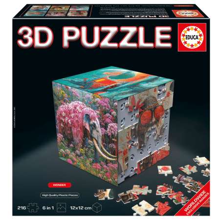 educa puzzle 3d cubos wonder (educa - 20334)