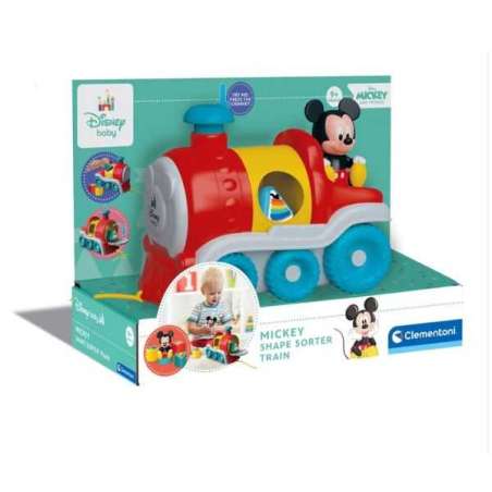 disney baby tren encaja formas mickey (clementoni - 17900)