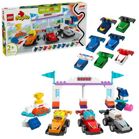 lego duplo coches carreras y pilotos f1 (lego - 10445)