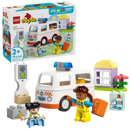 lego duplo ambulancia y conductor (lego - 10447)