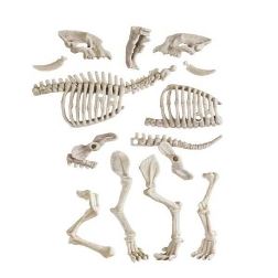 arqueojugando smilodon fluorescente (clementoni - 55544)