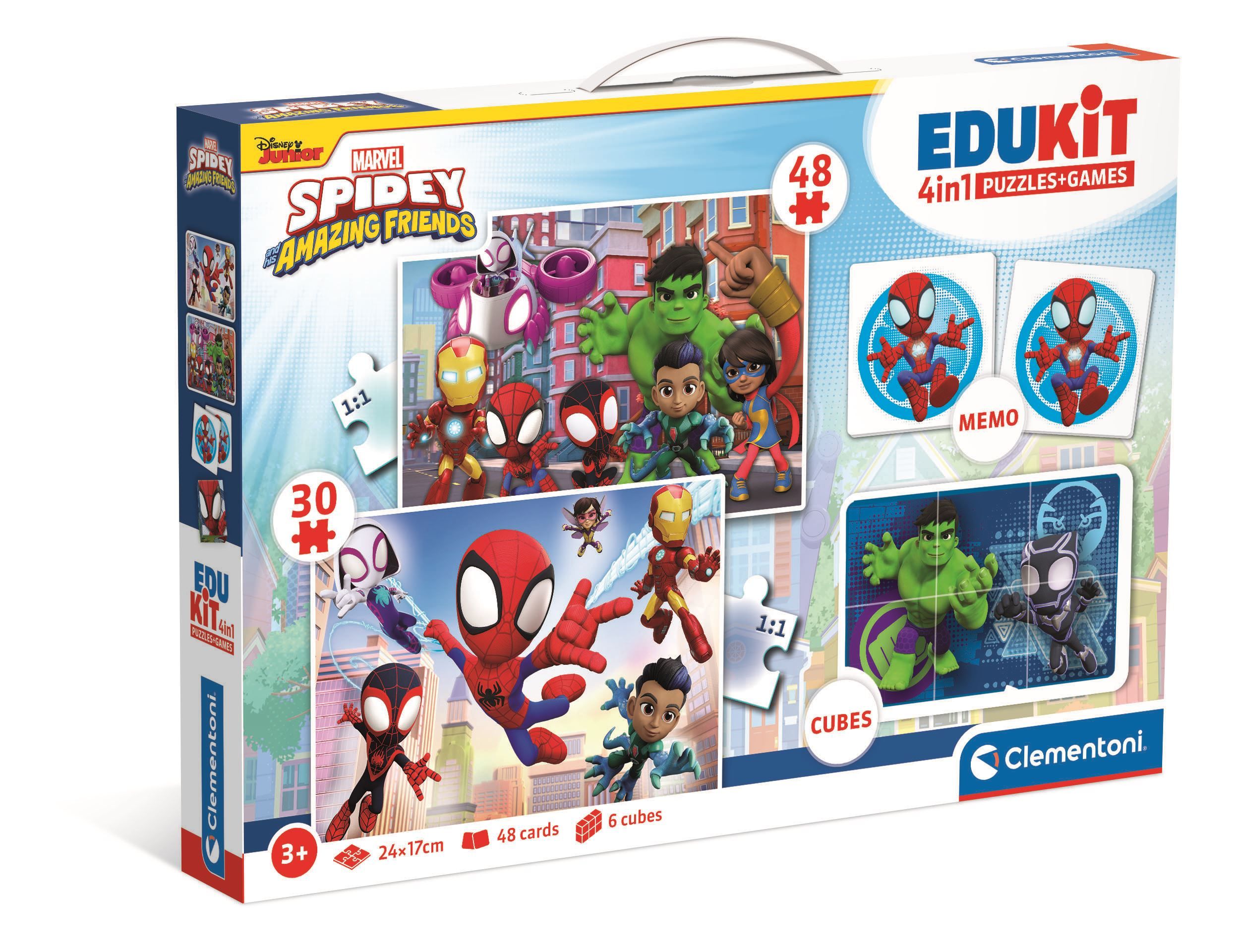 edukit 4 en 1 spidey amazing friends (clementoni - 18295)