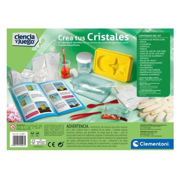 ciencia y juego crea tus cristales (clementoni - 55547) ciencia y juego crea tus cristales (clementoni - 55547)