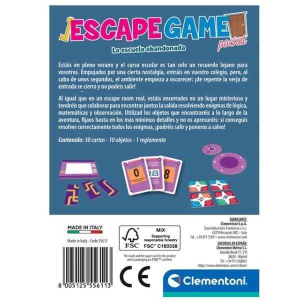 escape game la escuela abandonada (clementoni - 55611)