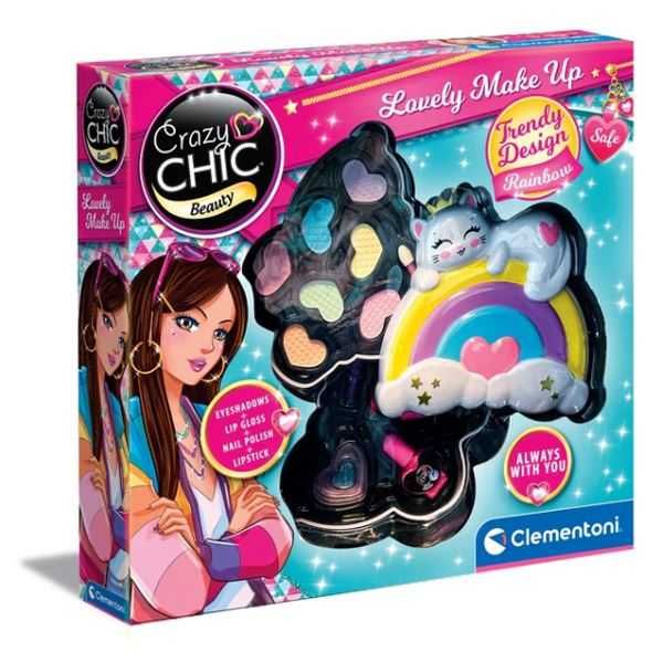 crazy chic lovely make up arcoiris (clementoni - 18793)