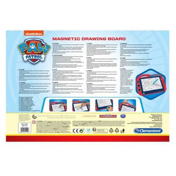 paw patrol pizarra magnetica (clementoni - 15112)