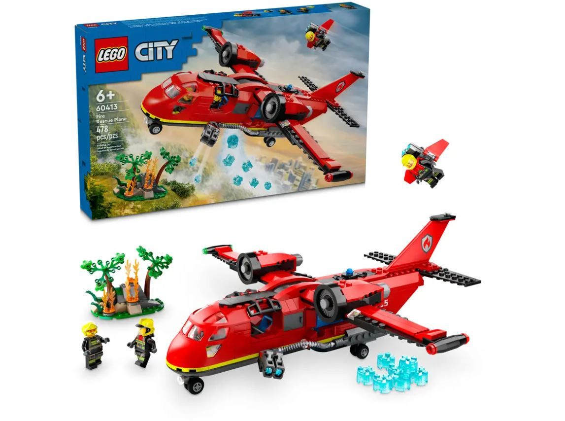lego city avion de rescate de bomberos (lego - 60413)