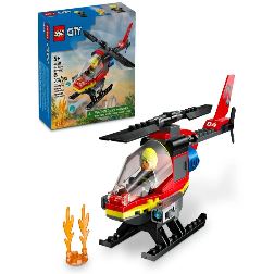 lego city helicoptero rescate bomberos (lego - 60411)