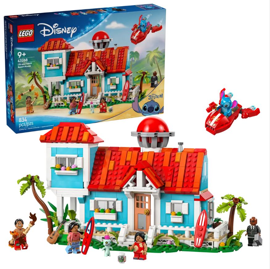 lego disney casa en la playa de lilo y stitch (lego - 43268)