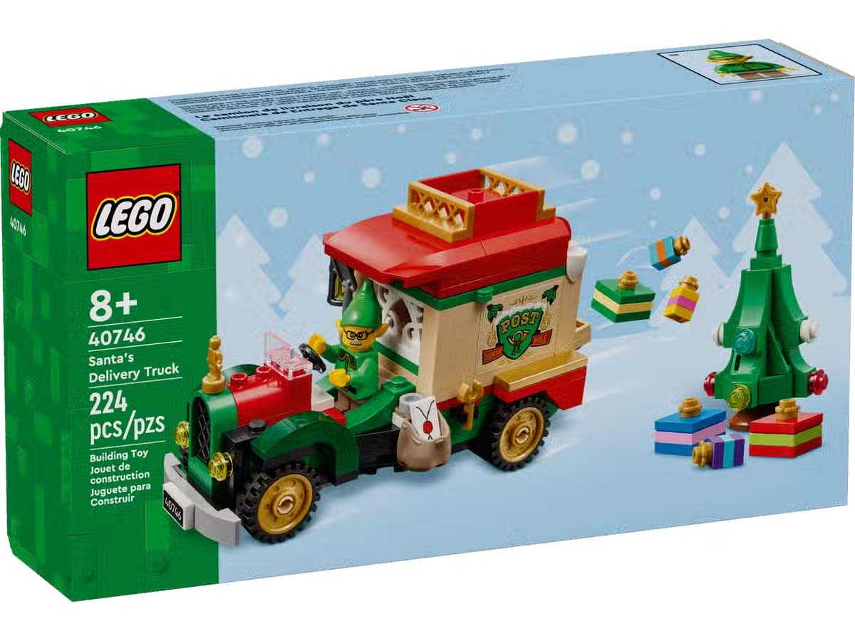 lego camion de reparto de papa noel (lego - 40746)