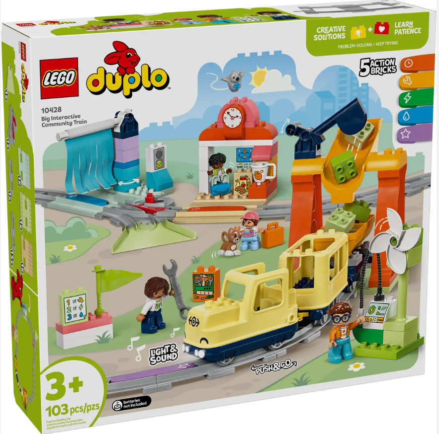 lego duplo gran tren comunitario interactivo (lego - 10428)