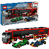 lego city f1 camion con coches rb20 y amr24 (lego - 60445)