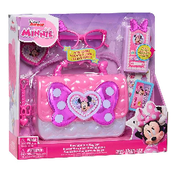 minnie fabuloso set de bolso con accesorios (just play - 88273)