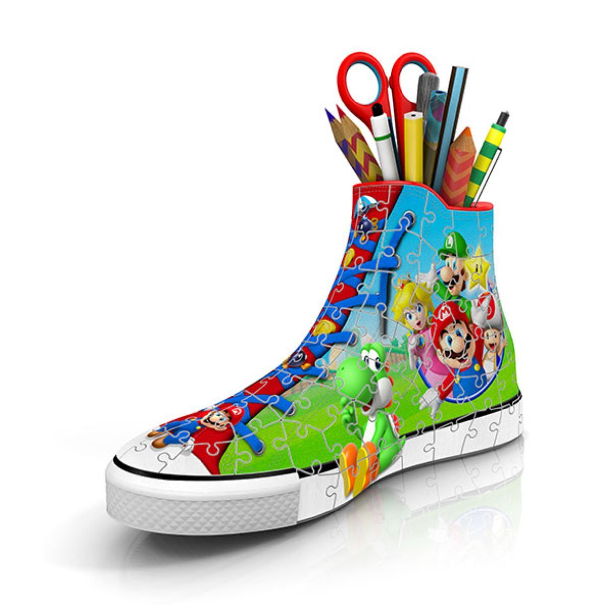 puzzle 3d 108 sneaker super mario ( ravensburger - 11267 )