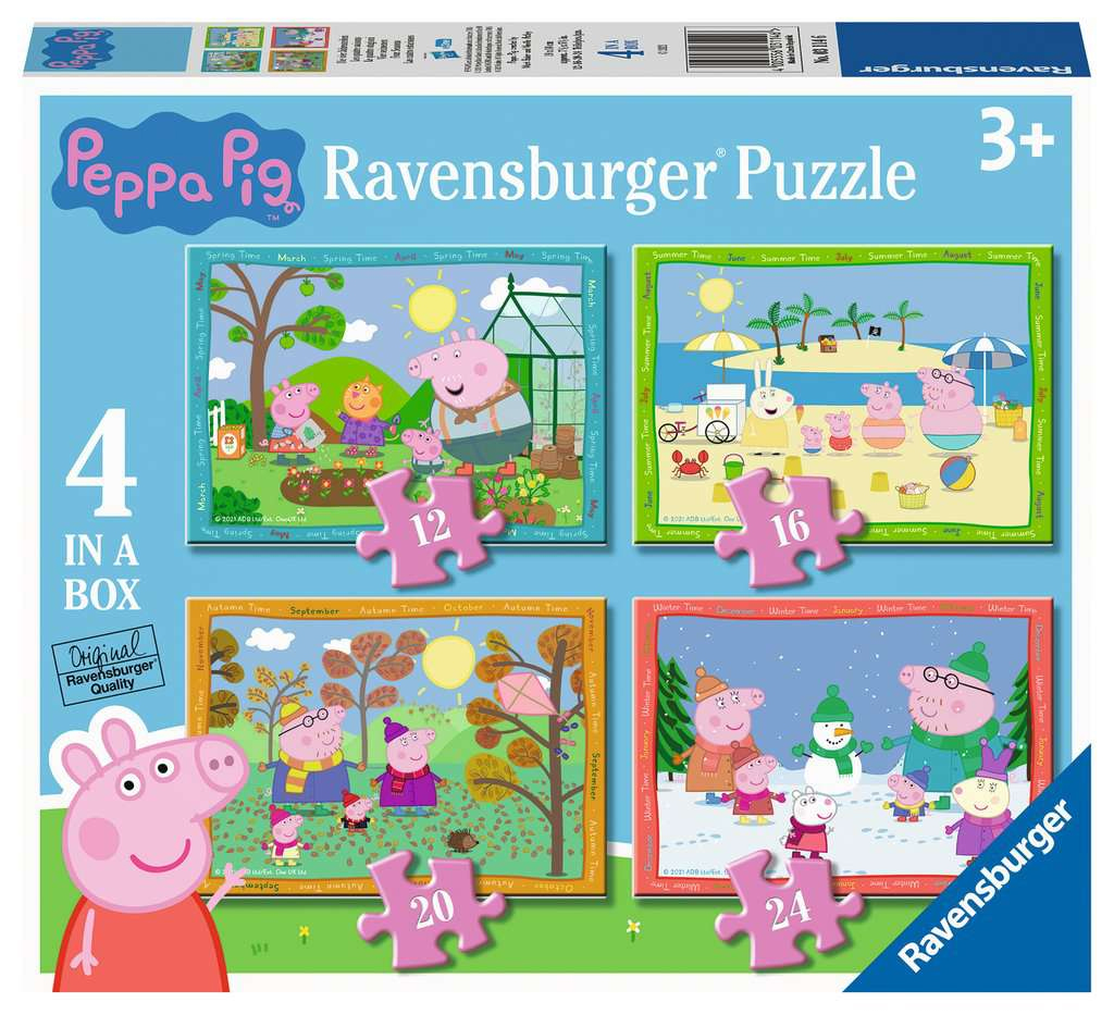 puzzle 4 in a box peppa pig (ravensburger - 12004104) puzzle 4 in a box peppa pig (ravensburger - 12004104)