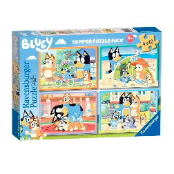 puzzle 4x42 piezas bumper pack bluey ( ravensburger - 05222)