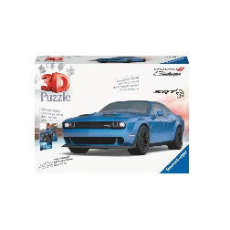 puzzle 3d 163 piezas dodge challenger azul ( ravensburger - 11283 )