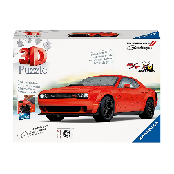 puzzle 3d 163 piezas dodge challenger rojo ( ravensburger - 11284 )