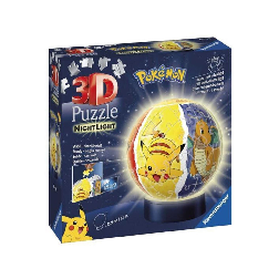 puzzle 3d 72 lampara de noche pokemon   ( ravensburger -11547 )