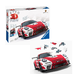 puzzle 3d 108 porsche 911 gt3 salzburg (ravensburger - 11558)