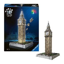 puzzle 3d 216 big ben con luz led (ravensburger - 12008025)