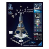 puzzle 3d 243 torre eiffel con luz led (ravensburger - 12008024)
