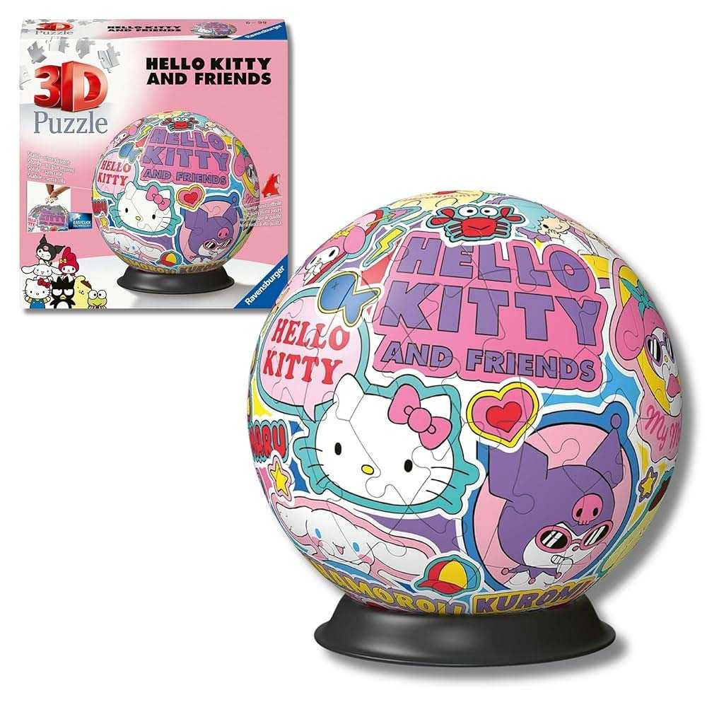 puzzle ball 3d 72 piezas hello kitty (ravensburger - 11630) puzzle ball 3d 72 piezas hello kitty (ravensburger - 11630)