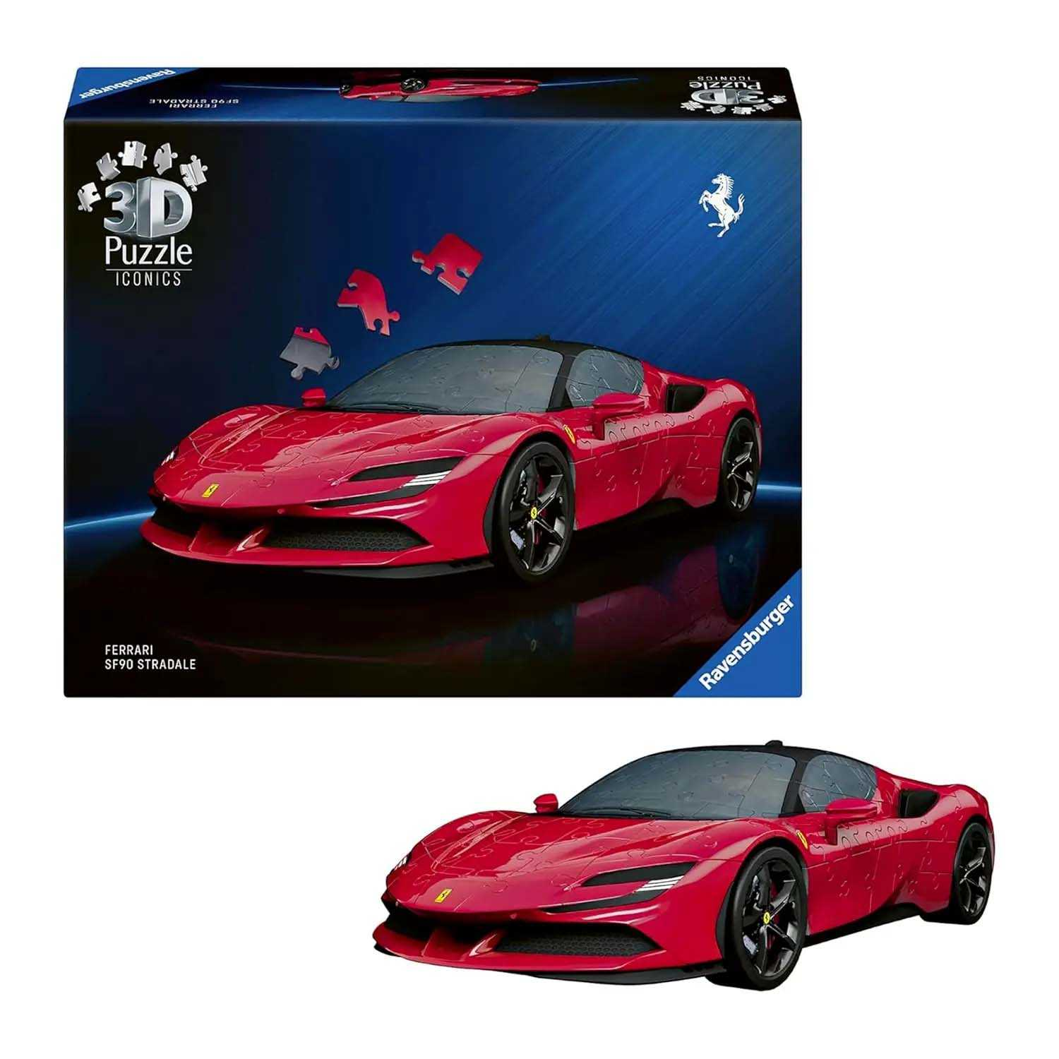 puzzle 3d 163 ferrari sf90 stradale (ravensburger - 12008041)