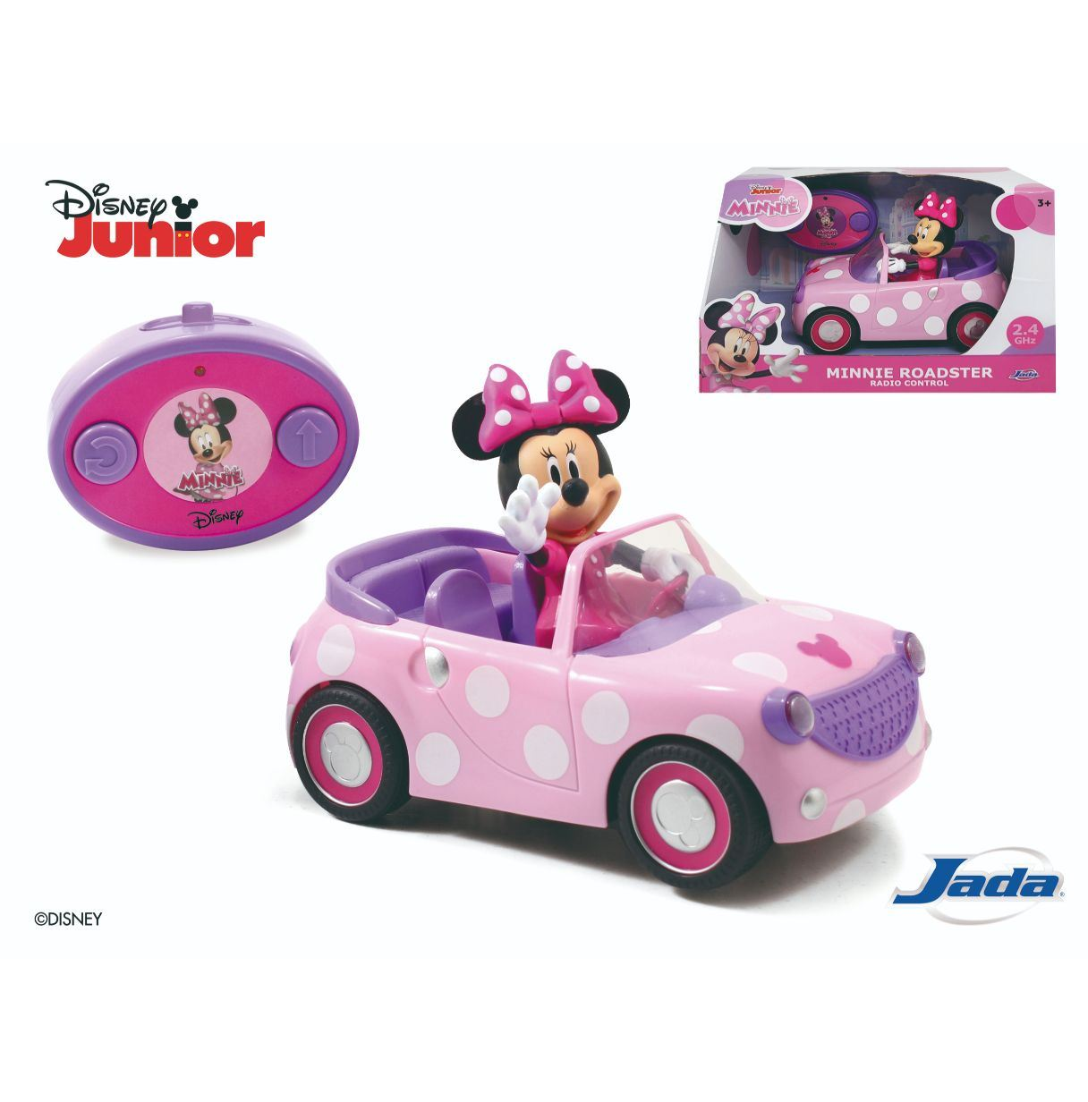 minnie roadster coche r/c 19cm (simba - 253074001)