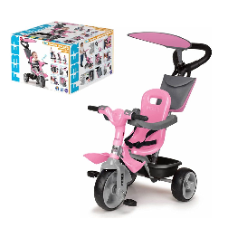 feber triciclo baby plus music rosa ( famosa - 800012132)