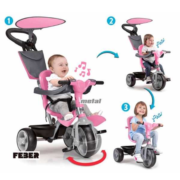 feber triciclo baby plus music rosa ( famosa - 800012132) feber triciclo baby plus music rosa ( famosa - 800012132)