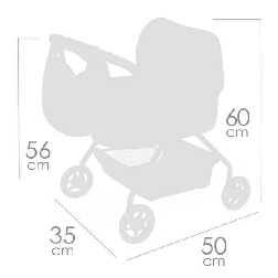 tulipe mi primer coche de muÑecas 42 cm (decuevas toys - 86074)