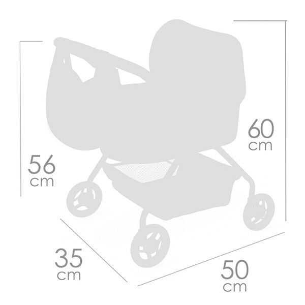 tulipe mi primer coche de muÑecas 42 cm (decuevas toys - 86074)