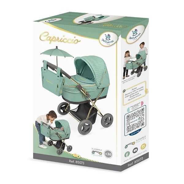 capriccio coche muÑecas plegable sombrilla y bolso 48 cm (decuevas toys - 85073)