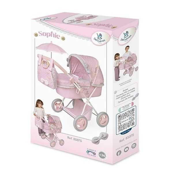 sophie coche muÑecas plegable sombrilla y bolso 48 cm (decuevas toys - 85075)