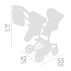 sophie silla gemelar plegable 52 cm ( decuevas toys - 90875)