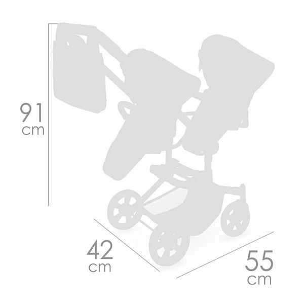 sophie silla gemelar plegable 52 cm ( decuevas toys - 90875) sophie silla gemelar plegable 52 cm ( decuevas toys - 90875)