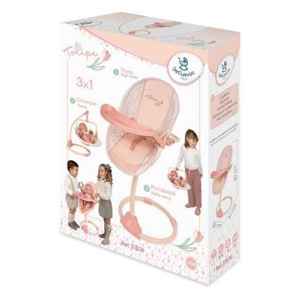 tulipe trona columpio 3x1 50 cm (de cuevas toys - 51574) tulipe trona columpio 3x1 50 cm (de cuevas toys - 51574)