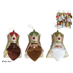 colgante rey mago 1 led 10x7x15cm surtidos(gerimport - 8445393335650)