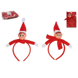 diadema elfo 18x23cm rojo 2 surtidos (gerimport - 8445393534862)