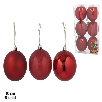 caja 6 bolas de navidad rojas 8cm 3 surtidas (gerimport - 8430540355193) caja 6 bolas de navidad rojas 8cm 3 surtidas (gerimport - 8430540355193)